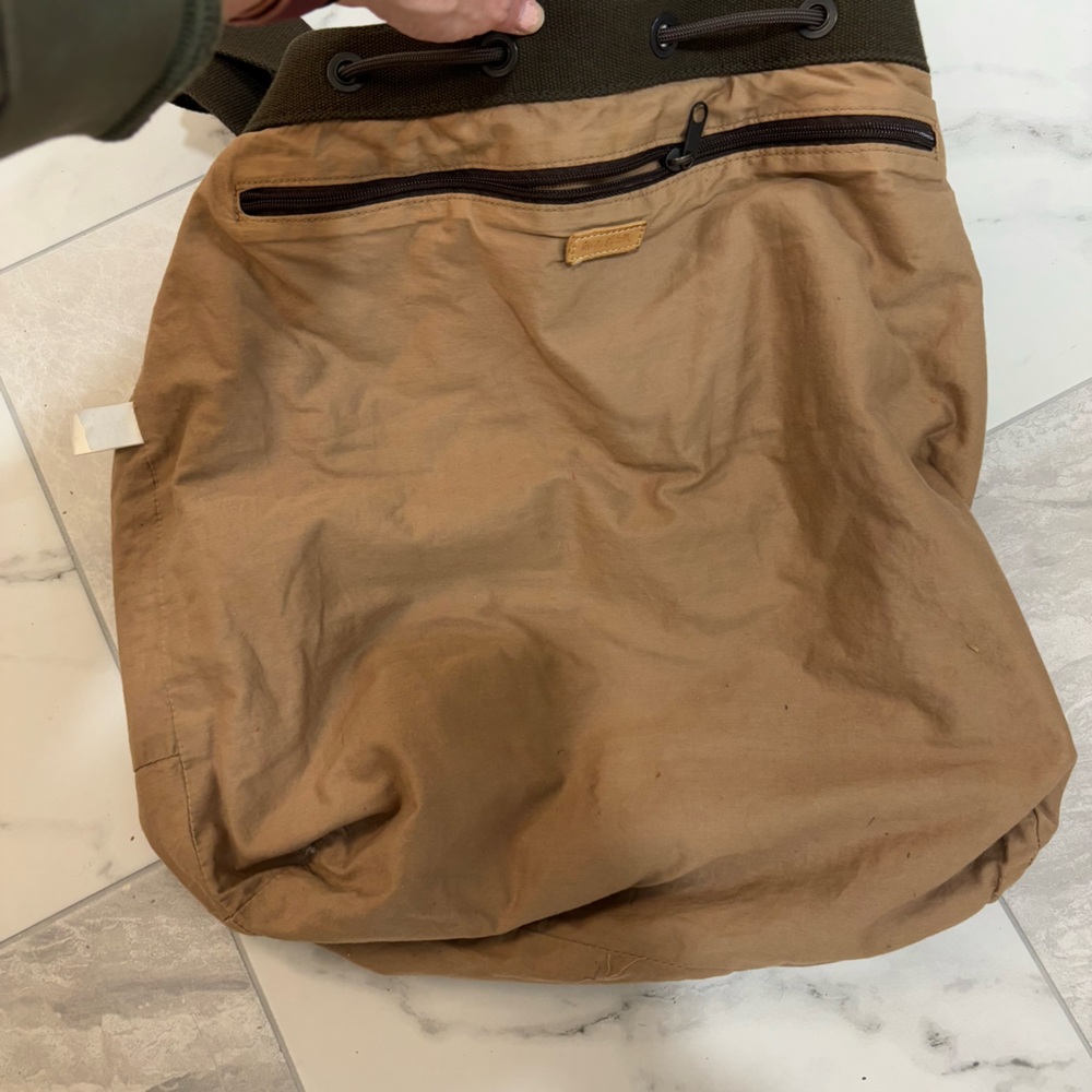 Paul Smith Nautical Drawstring Leather Trimmed Ca… - image 8